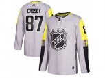 Adidas Pittsburgh Penguins #87 Sidney Crosby Gray 2018 All-Star Metro Division Authentic Stitched NHL Jersey