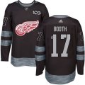 Detroit Red Wings #17 David Booth Premier Black 1917-2017 100th Anniversary NHL Jersey