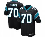 Carolina Panthers #70 Trai Turner Game Black Team Color Football Jersey