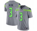 Seattle Seahawks #3 Russell Wilson Limited Silver Inverted Legend Football Jersey