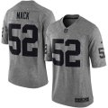 Oakland Raiders #52 Khalil Mack Limited Gray Gridiron NFL Jersey