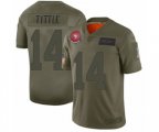 San Francisco 49ers #14 Y.A. Tittle Limited Camo 2019 Salute to Service Football Jersey