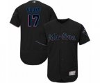 Miami Marlins Cliff Floyd Black Alternate Flex Base Authentic Collection Baseball Player Jersey