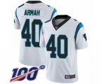 Carolina Panthers #40 Alex Armah White Vapor Untouchable Limited Player 100th Season Football Jersey