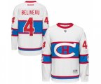 Montreal Canadiens #4 Jean Beliveau Authentic White 2016 Winter Classic NHL Jersey