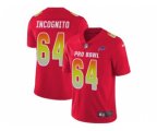 Buffalo Bills #64 Richie Incognito Red Stitched NFL Limited AFC 2018 Pro Bowl Jers