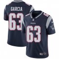 New England Patriots #63 Antonio Garcia Navy Blue Team Color Vapor Untouchable Limited Player NFL Jersey