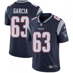 New England Patriots #63 Antonio Garcia Navy Blue Team Color Vapor Untouchable Limited Player NFL Jersey