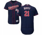Minnesota Twins Tyler Duffey Authentic Navy Blue Alternate Flex Base Authentic Collection Baseball Player Jersey