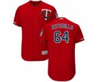 Minnesota Twins #64 Willians Astudillo Scarlet Alternate Flex Base Authentic Collection Baseball Jersey