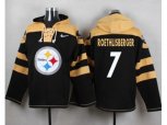 Pittsburgh Steelers #7 Ben Roethlisberger Black Player Pullover NFL Hoodie