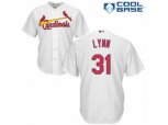 St. Louis Cardinals #31 Lance Lynn Replica White Home Cool Base MLB Jersey