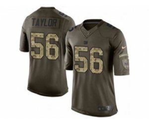 New York Giants #56 Lawrence Taylor army green[Limited Salute To Service]