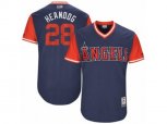 Los Angeles Angels of Anaheim #28 Andrew Heaney Heandog Authentic Navy Blue 2017 Players Weekend MLB Jersey