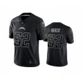 Los Angeles Chargers #52 Khalil Mack Black Reflective Limited Stitched Football Jersey
