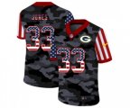 Green Bay Packers #33 Jones 2020 Camo USA Salute to Service Limited Jersey