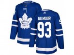 Toronto Maple Leafs #93 Doug Gilmour Blue Home Authentic Stitched NHL Jersey