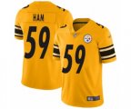 Pittsburgh Steelers #59 Jack Ham Limited Gold Inverted Legend Football Jersey
