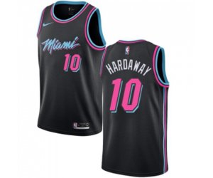 Miami Heat #10 Tim Hardaway Authentic Black Basketball Jersey - City Edition