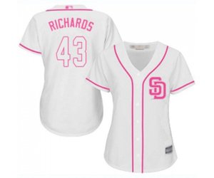 Women\'s San Diego Padres #43 Garrett Richards Authentic White Fashion Cool Base Baseball Jersey
