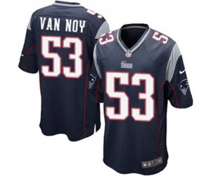 New England Patriots #53 Kyle Van Noy Game Navy Blue Team Color Football Jersey