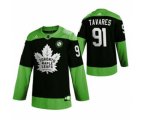 Toronto Maple Leafs #91 John Tavares Green Hockey Fight nCoV Limited Hockey Jersey