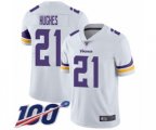 Minnesota Vikings #21 Mike Hughes White Vapor Untouchable Limited Player 100th Season Football Jersey