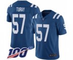 Indianapolis Colts #57 Kemoko Turay Royal Blue Team Color Vapor Untouchable Limited Player 100th Season Football Jersey