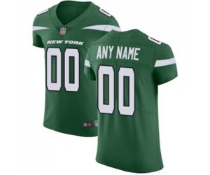New York Jets Customized Elite Green Team Color Football Jersey