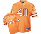Tampa Bay Buccaneers #40 Mike Alstott Orange Glaze Authentic Throwback Football Jersey