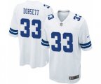 Dallas Cowboys #33 Tony Dorsett Game White Football Jersey