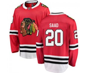 Chicago Blackhawks #20 Brandon Saad Fanatics Branded Red Home Breakaway NHL Jersey