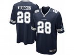 Dallas Cowboys #28 Darren Woodson Game Navy Blue Team Color NFL Jersey