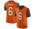 Cleveland Browns #6 Baker Mayfield Limited Orange City Edition Football Jersey