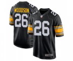 Pittsburgh Steelers #26 Rod Woodson Game Black Alternate Football Jersey