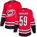 Carolina Hurricanes #59 Janne Kuokkanen Premier Red Home NHL Jersey