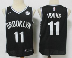 Brooklyn Nets #11 Kyrie Irving Black Nike 2019 New Season Swingman City Edition Jersey With The NEW Sponsor Logo