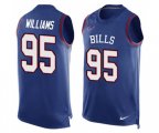 Buffalo Bills #95 Kyle Williams Limited Royal Blue Player Name & Number Tank Top Football Jersey