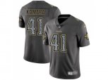 New Orleans Saints #41 Alvin Kamara Gray Static Men NFL Vapor Untouchable Limited Jersey