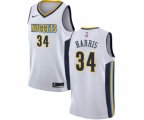 Denver Nuggets #34 Devin Harris Authentic White Basketball Jersey - Association Edition