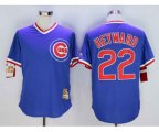 Chicago Cubs #22 Jason Heyward Blue Cooperstown Stitched Baseball Jersey