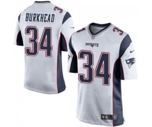 New England Patriots #34 Rex Burkhead Game White Football Jersey