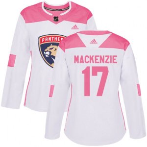Women\'s Florida Panthers #17 Derek MacKenzie Authentic Fashion NHL Jersey