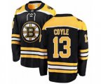 Boston Bruins #13 Charlie Coyle Authentic Black Home Fanatics Branded Breakaway Hockey Jersey