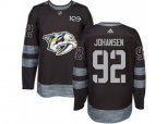 Nashville Predators #92 Ryan Johansen Black 1917-2017 100th Anniversary Stitched NHL Jersey