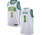 Boston Celtics #1 Walter Brown Swingman White Basketball Jersey - City Edition