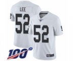 Oakland Raiders #52 Marquel Lee White Vapor Untouchable Limited Player 100th Season Football Jersey