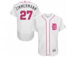 Detroit Tigers #27 Jordan Zimmermann Authentic White Fashion Flex Base MLB Jersey