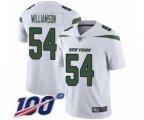 New York Jets #54 Avery Williamson White Vapor Untouchable Limited Player 100th Season Football Jersey