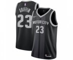 Detroit Pistons #23 Blake Griffin Authentic Black Basketball Jersey - City Edition